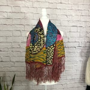 Vintage Lady Lord silk square scarf